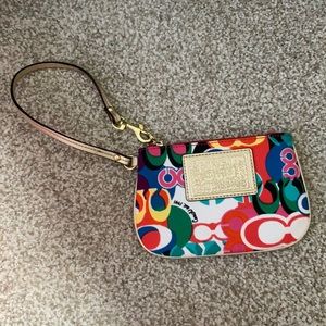 Colorful Coach Wristlet💓💓